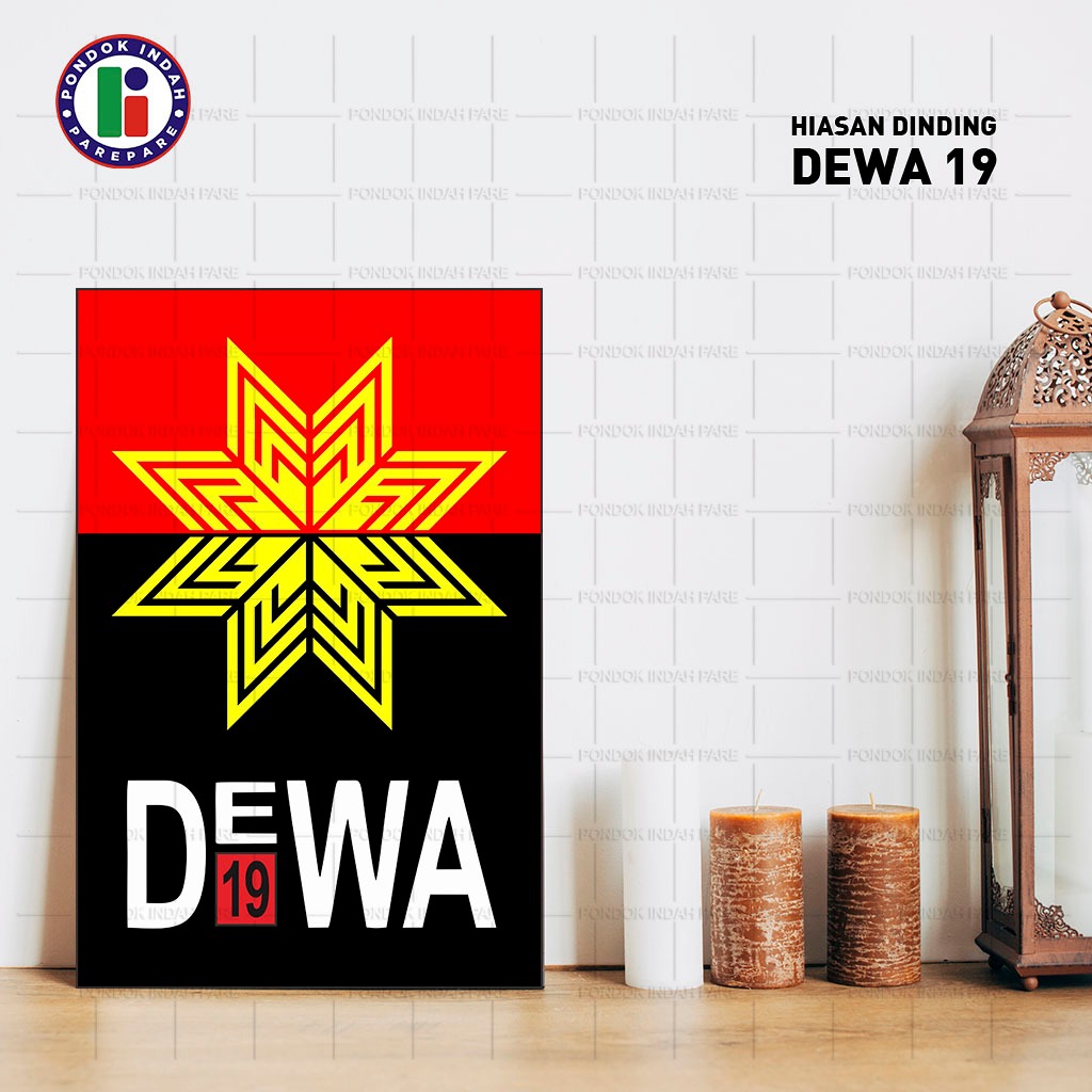 DEWA 19 Laskar Cinta Logo Poster - Hiasan Dinding Pajangan