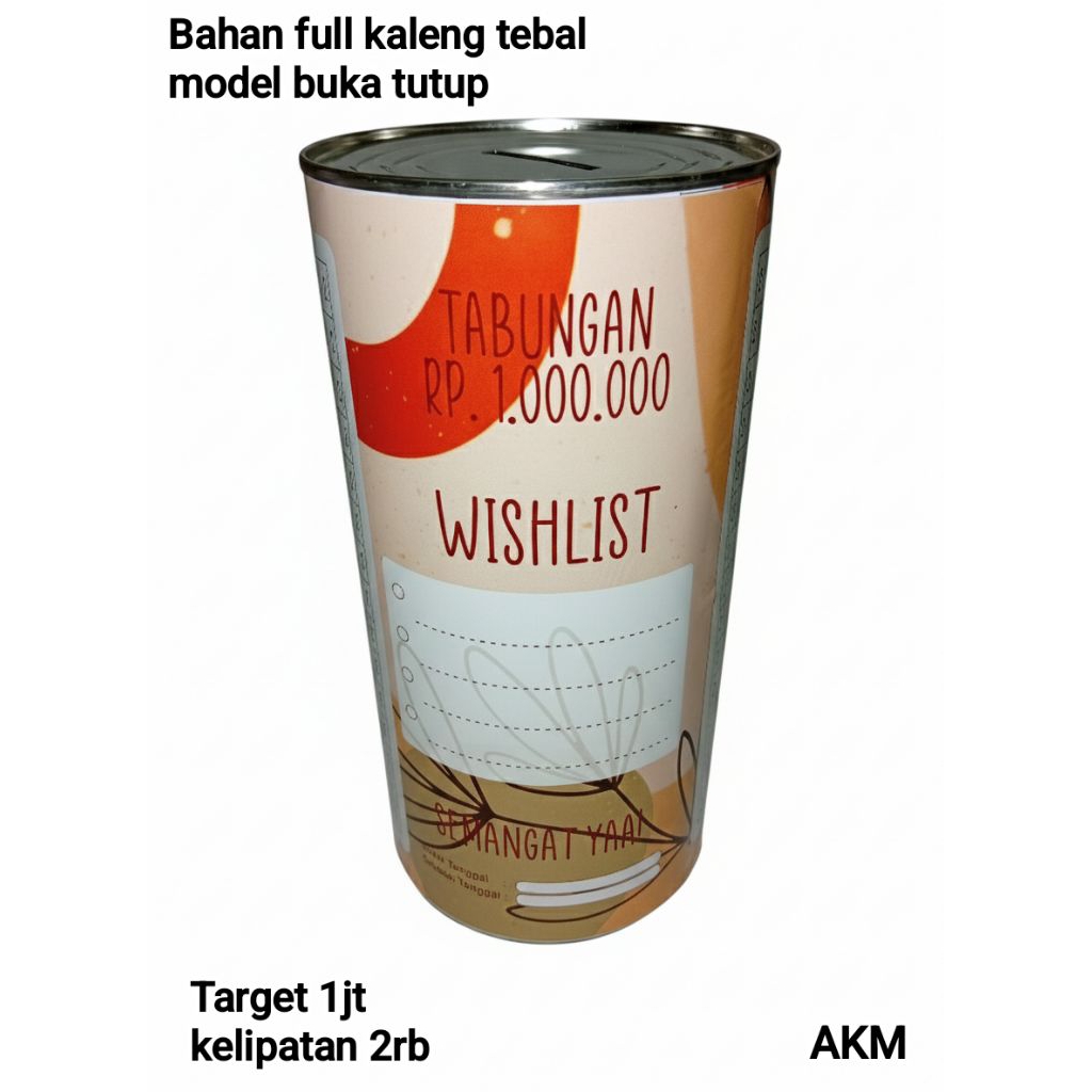 CELENGAN TARGET 1JT/2K - MURAH CELENGAN TARGET TABUNGAN VIRAL CELENGAN TARGET BUKA TUTUP CELENGAN TA