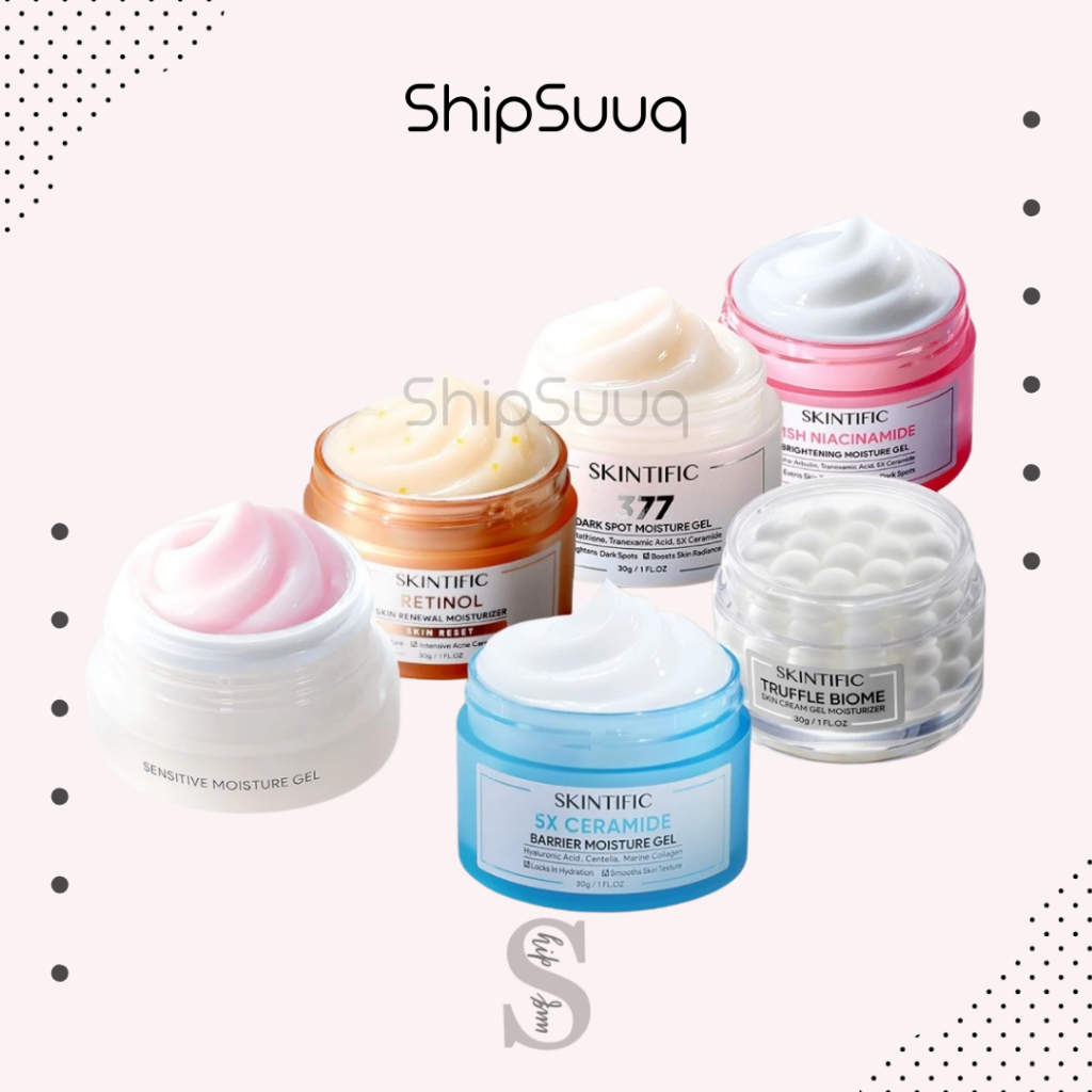 SKINTIFIC Moisturizer Series - 5X Ceramide | 5X Ceramide Light Texture | Repair Sensitive Gel | Reti
