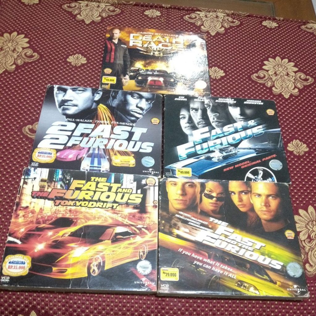 kaset vcd balap fast and furious series dan death race original