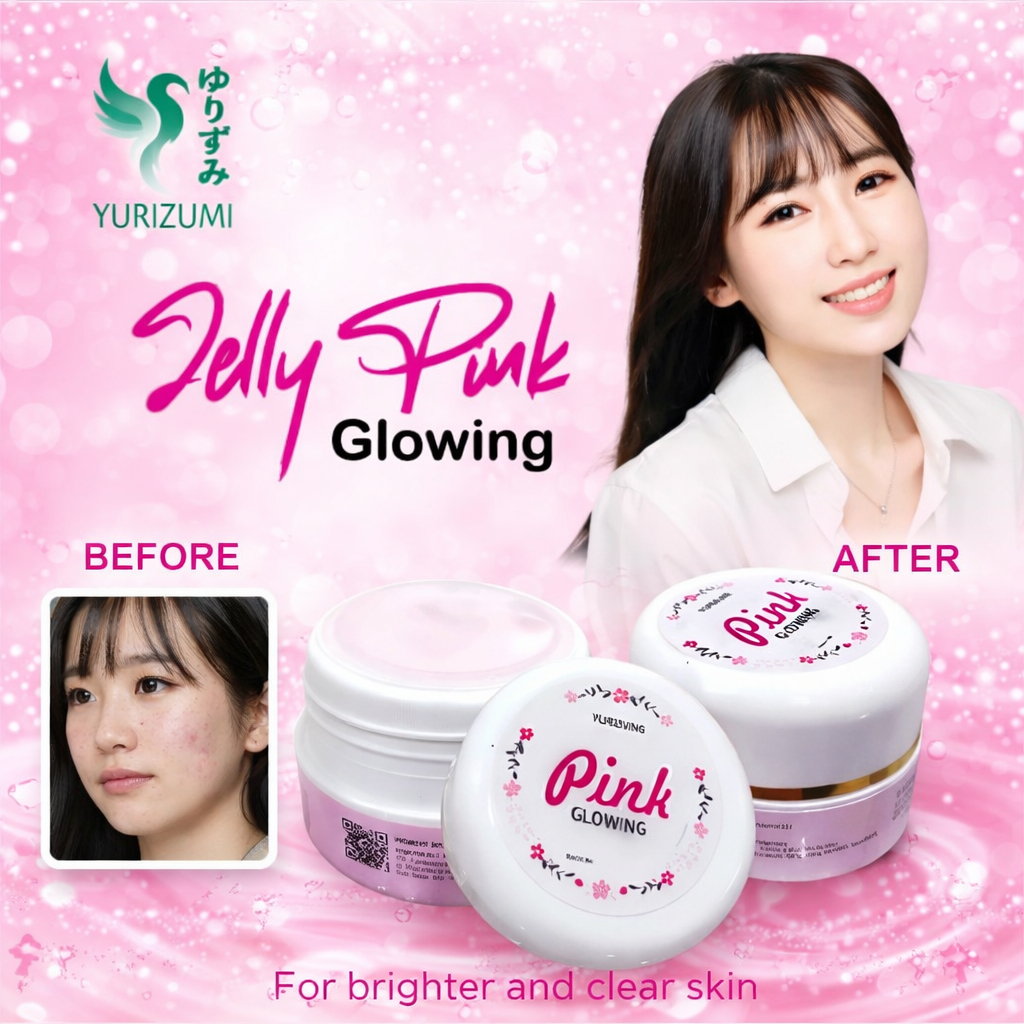 Jelly Pink Glowing Cream Glowing Untuk Wajah Cream Pemutih BPOM