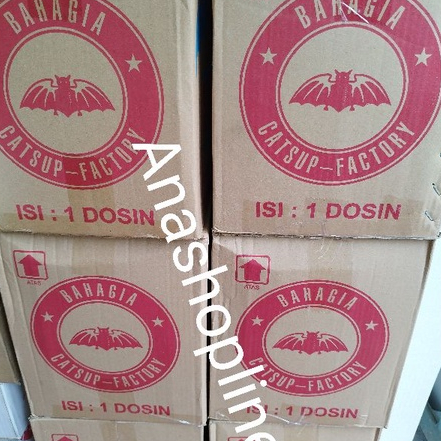 ( cek stok ) Saos Bahagia Cap Lowo ( kartonan ) / sauce (ada pilihan ) lombok tomat / saus / saos