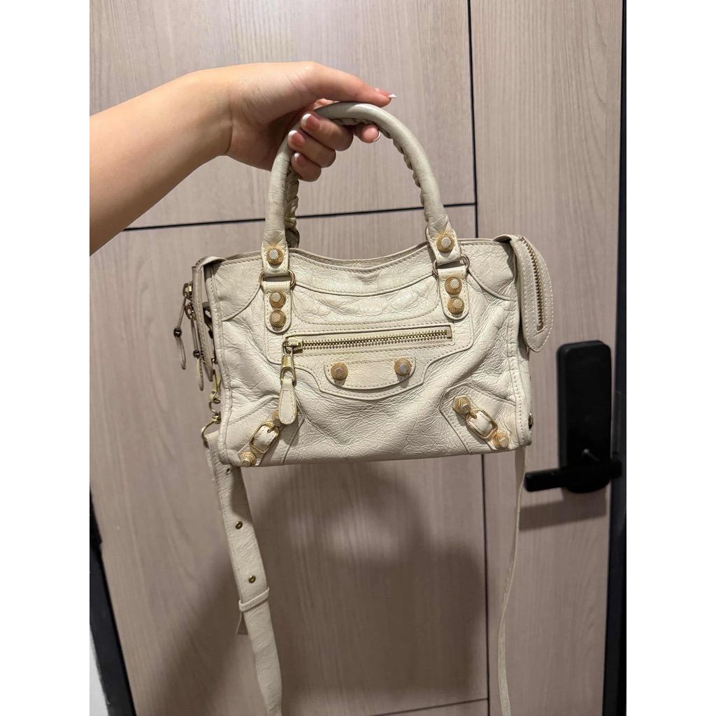 Balenciaga City Vintage Broken White
