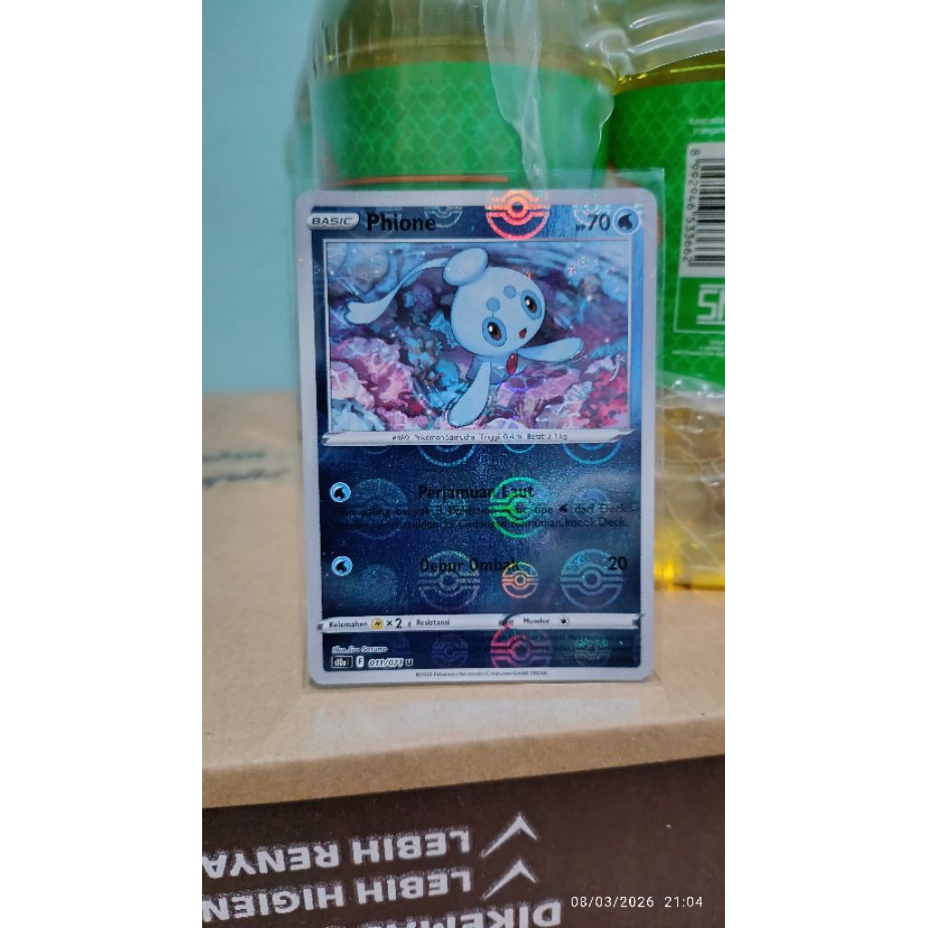Phione foil tcg pokemon indonesia