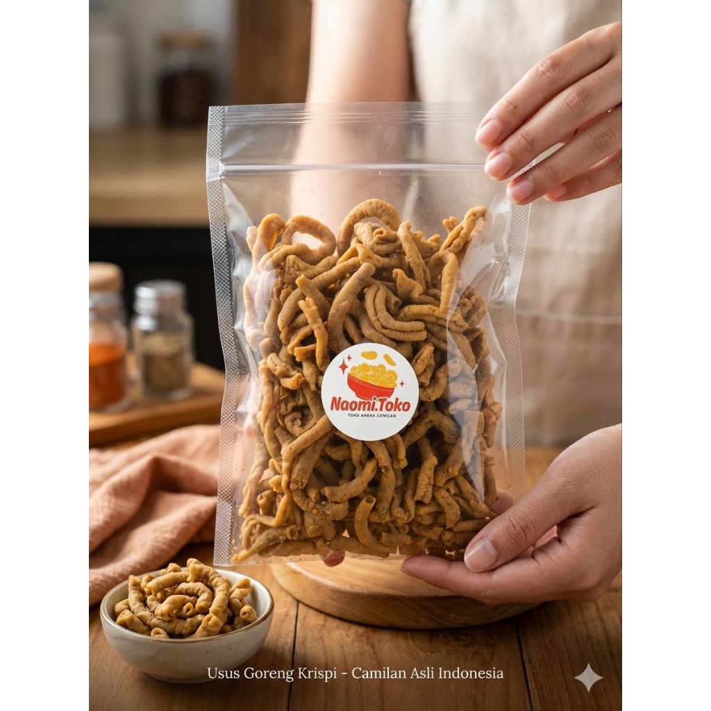 KERIPIK USUS CAP GENTONG KEMASAN REPACK 500GR