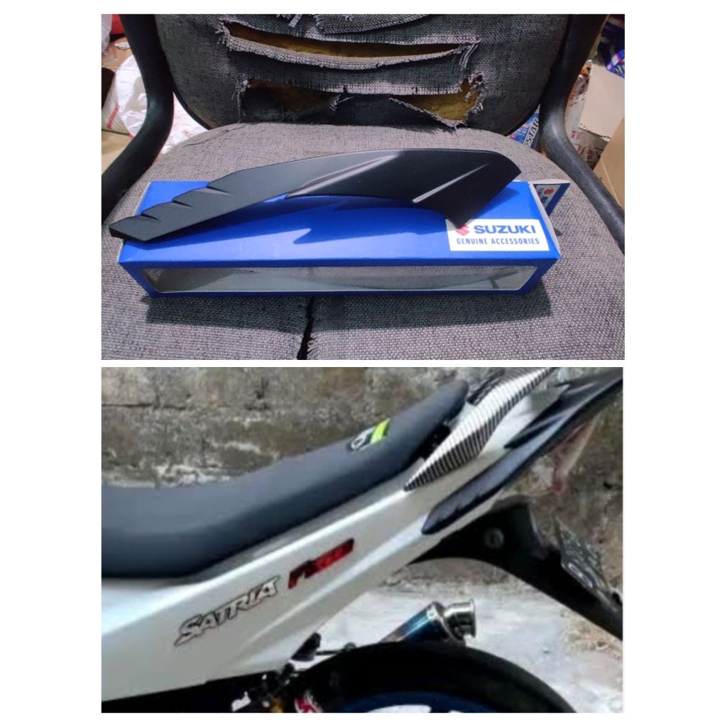 stop lamp garnis belakang warna hitam Suzuki Satria Fu 150 facelift Ori SGA