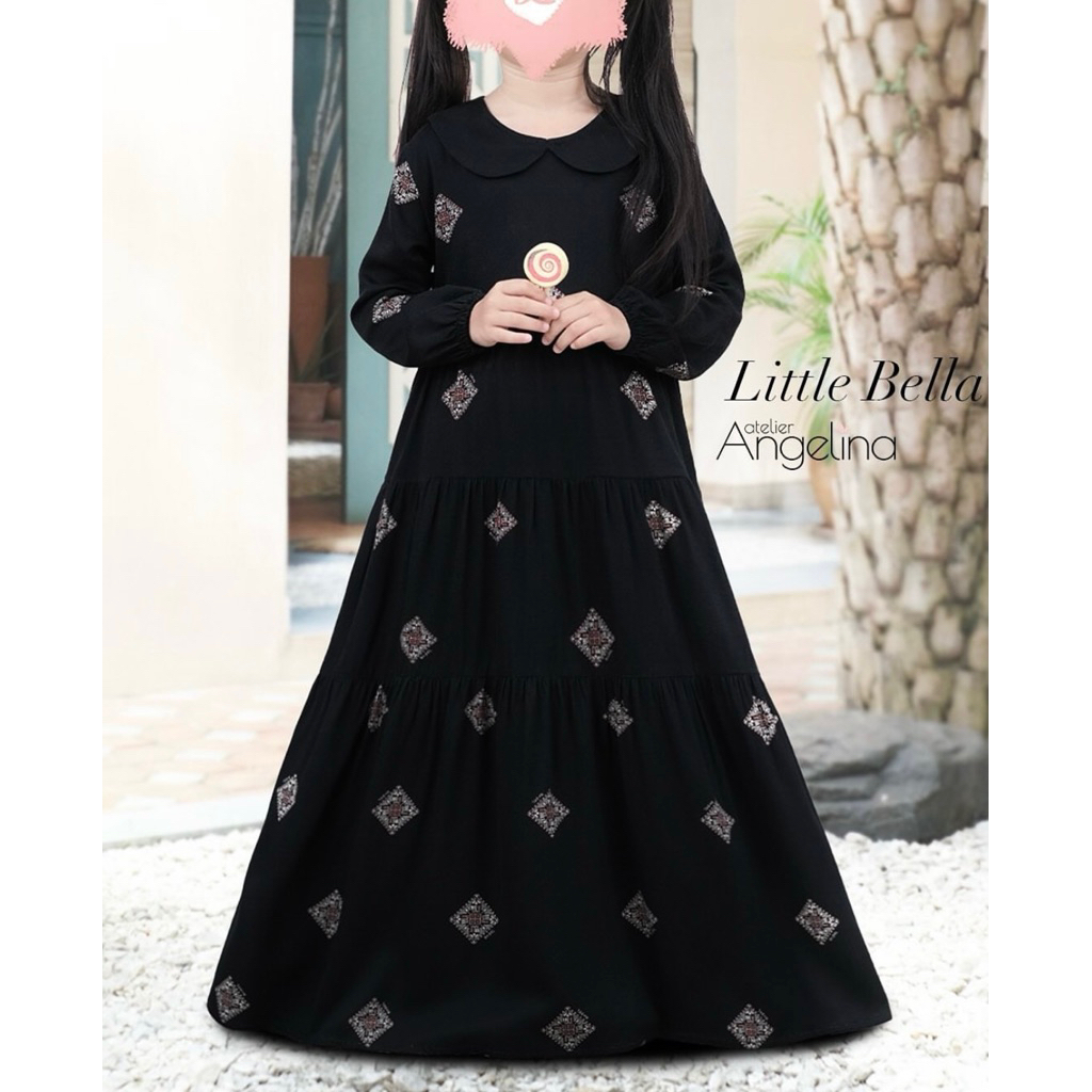 [SIAP KIRIM] REJECT LITTLE BELLA HIRIBIYA BLACK SIZE 6-8Y BY ATELIER ANGELINA