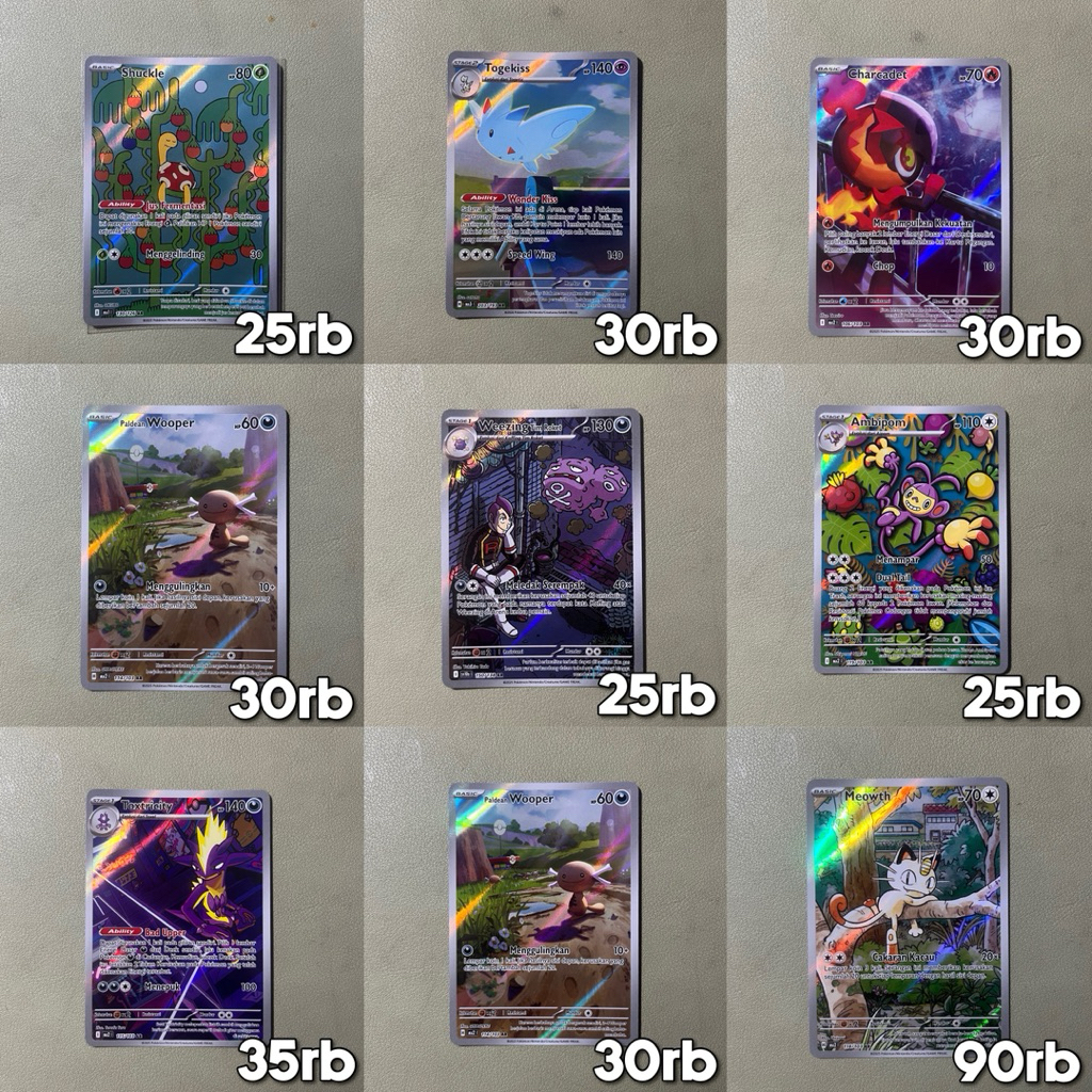 KARTU TCG POKEMON AR SR MA EVOLUSI MEGA IMPIAN KOBARAN BIRU