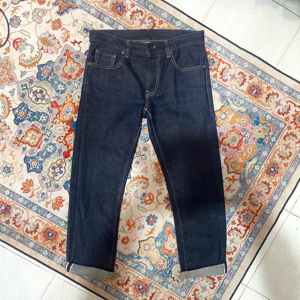 CEK DEKSRIPSI SEBELUM CO Celana Panjang Jeans Pria UNIQLO Selvedge Japanese Fabric by Kaihara Second