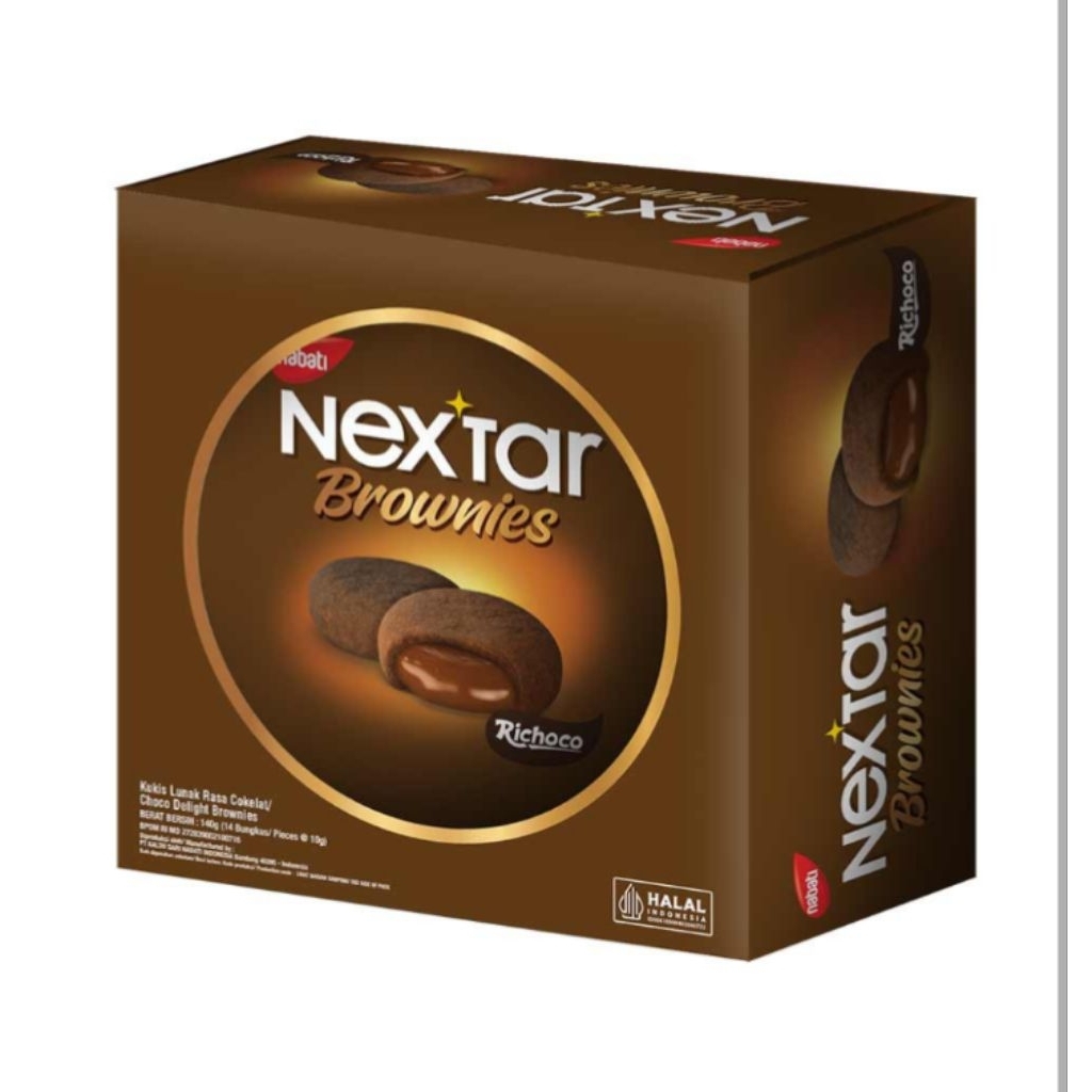 Nextar Choco Delight Brownies Kaleng 140 gr