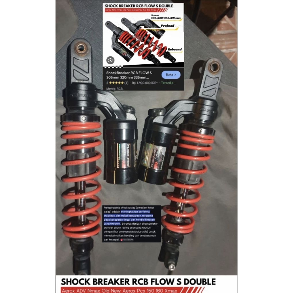 Shock RCB Flow S 330 MMKondisi second