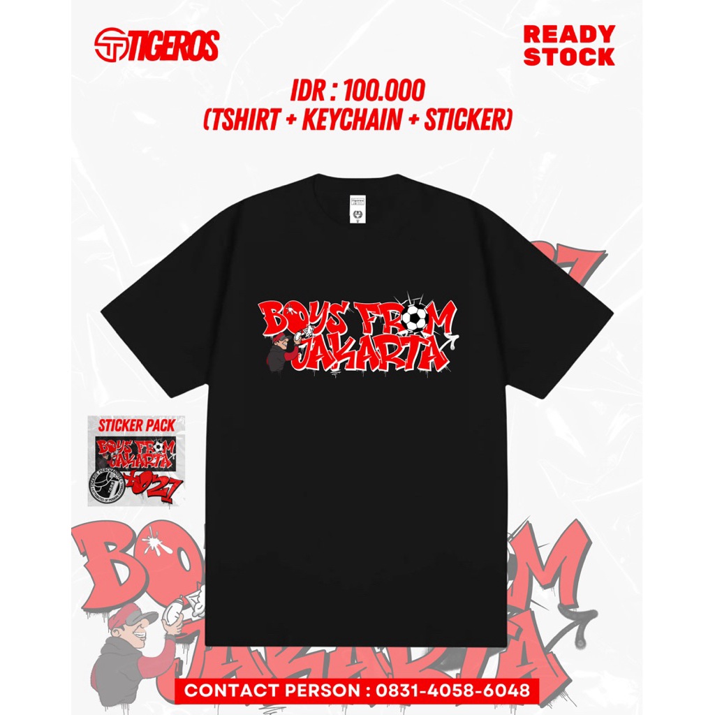 baju persija jakarta / kaos bola / kaos persija /kaos casual / casual football / boys from jakarta