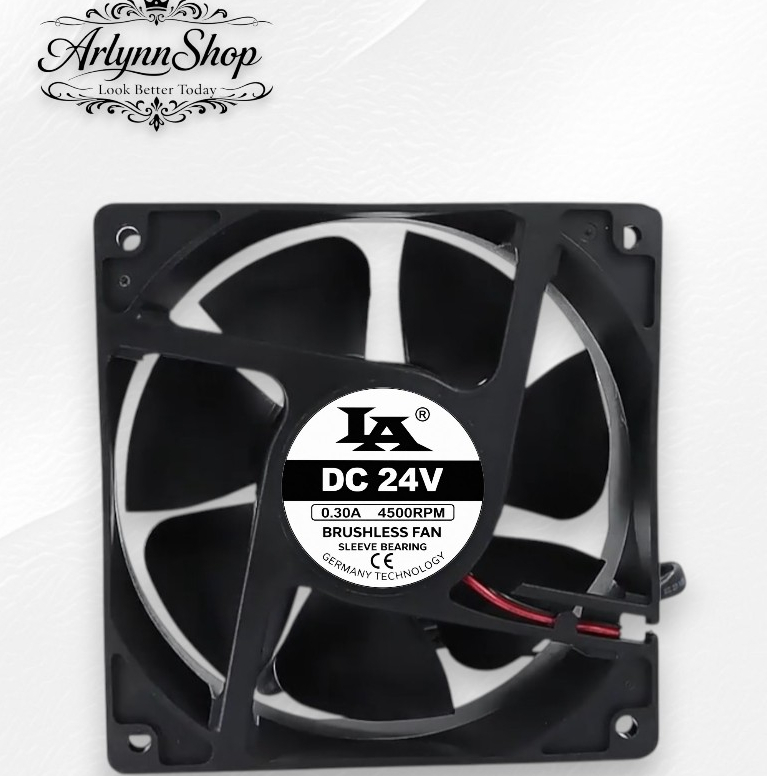 FAN DC 12V 24V 28V 48V 12x12cm Tebal 3,8cm Kipas DC Mesin Las /CNC / Industri 120x120mm LA12038