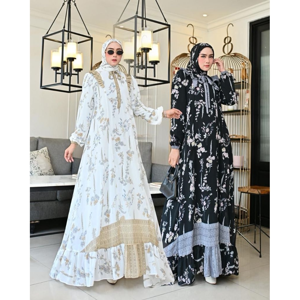 SHABRINA SET HIJAB / ERICA GAMIS SET JILBAB (ORIGINAL) By NABIL / gamis viral / gamis terbaru / dres