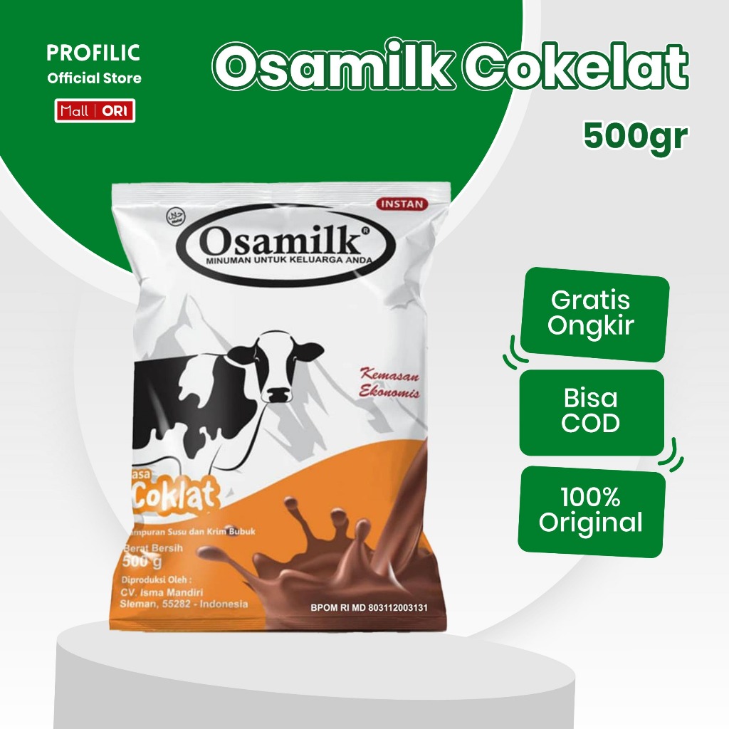 SUSU OSAMILK 500GR ORIGINAL 100% - SUSU SAPI ASLI SUSU PENGGEMUK BADAN SUSU PENAMBAH BERAT BADAN