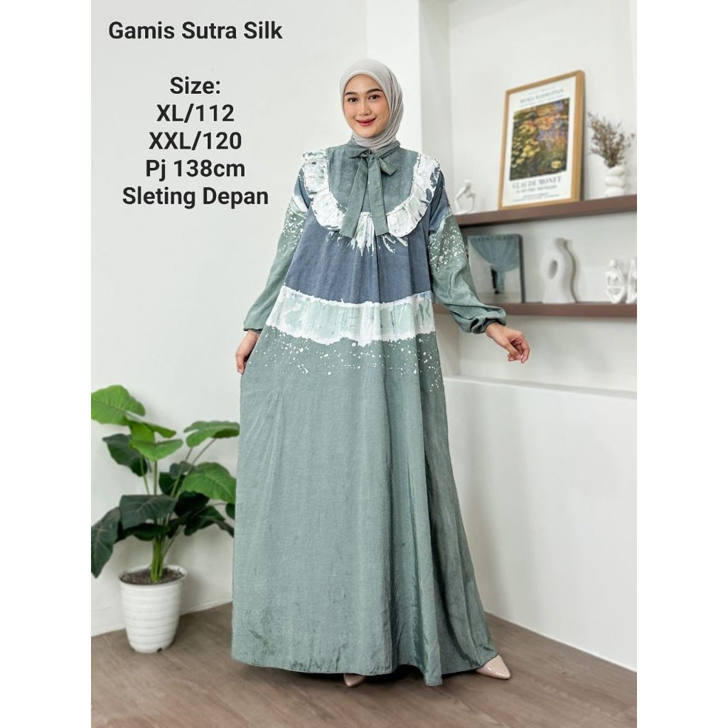 GAMIS SUTRA SILK SILINIA ORY - MODEL KRAH PITA