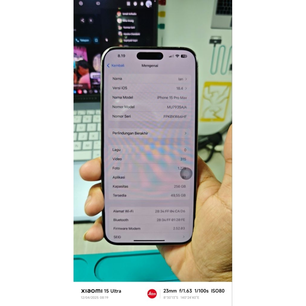 IPHONE 15 PRO MAX 256GB