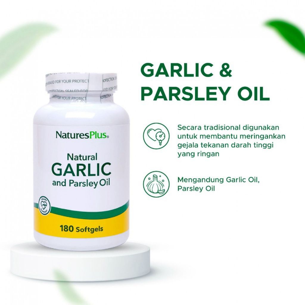 NATURE'S PLUS GARLIC & PARSLEY OIL BOTOL @180