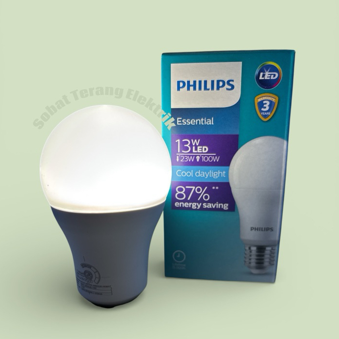 PHILIPS ESSENTIAL LED BULB 3W - 15W, LAMPU PHILIPS LED