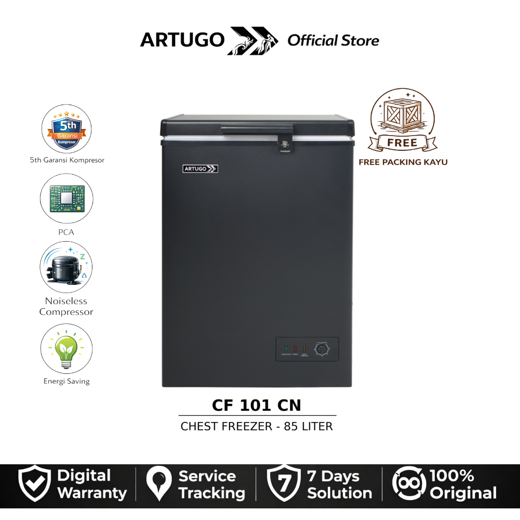 ARTUGO CHEST FREEZER BOX  85 Liter CF 101 CN ( PCA  Inner Cabinet ) low watt