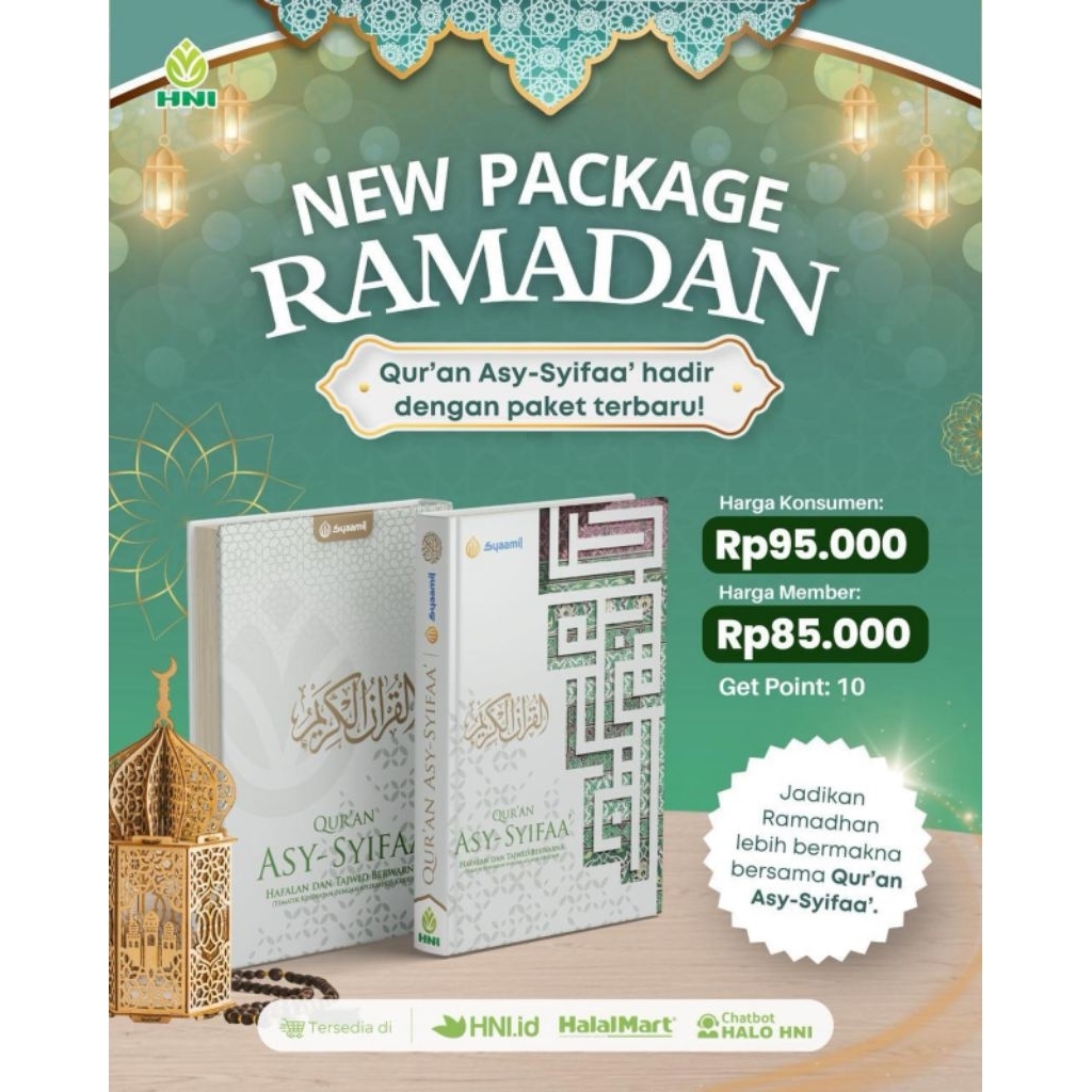 Al Qur'an Asy-Syifaa Al Quran HNI Kemasan Baru ORIGINAL