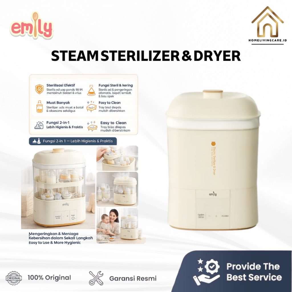 EMILY – Steam Sterilizer & Dryer / Sterilizer Botol Bayi