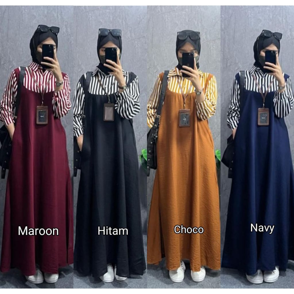 Kiyomi Dress GAMIS MODEL TERBARU ADEM FASHIONABLE