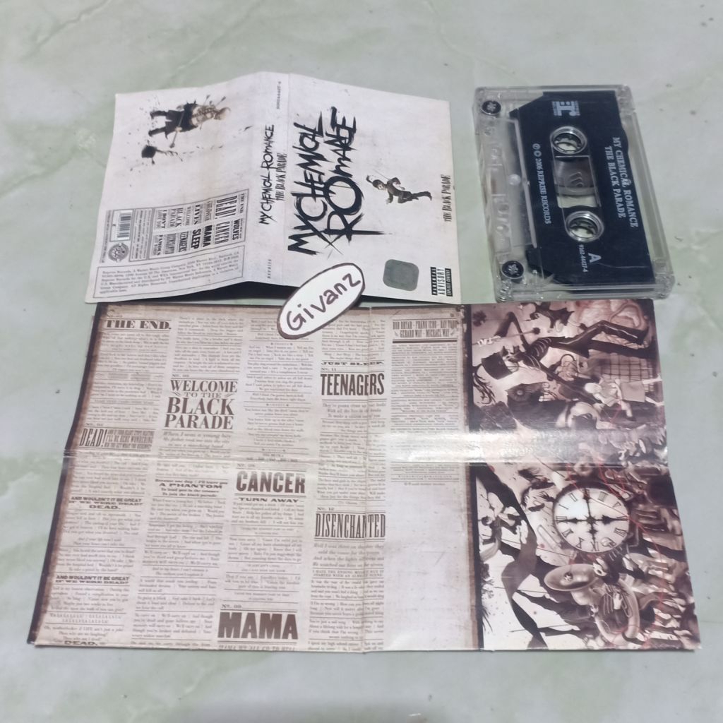 kaset pita MCR MY CHEMICAL ROMANCE - The black parade (white cover)