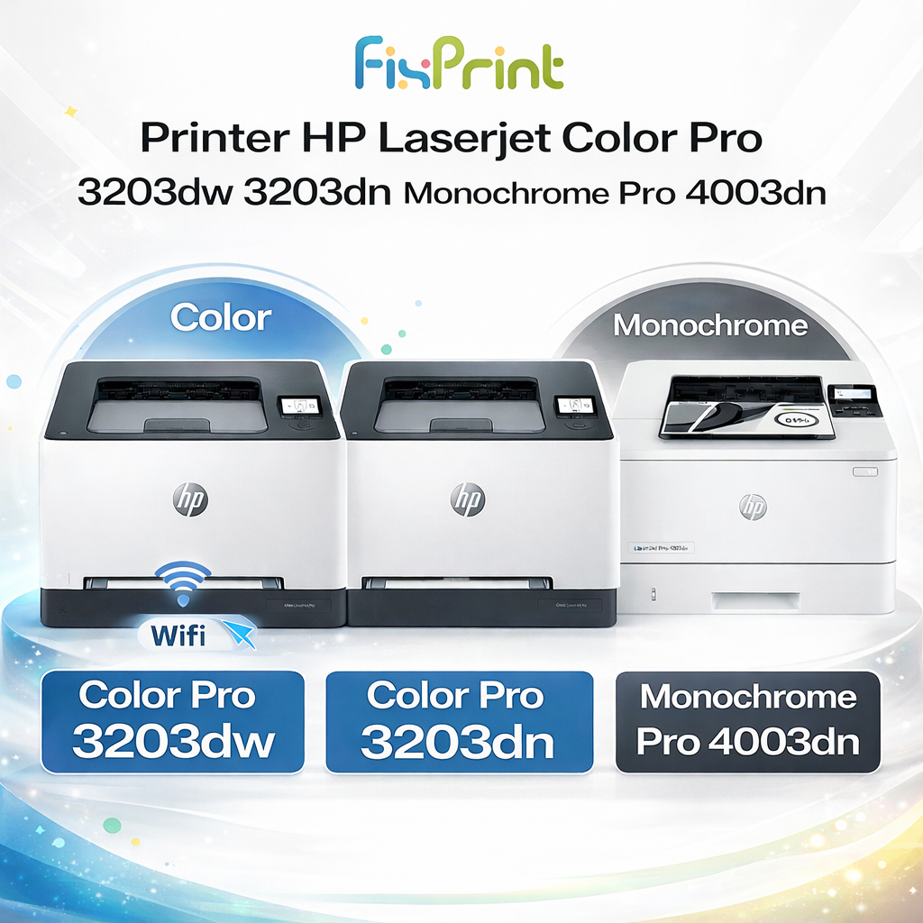 FixPrint Printer HP Laserjet Pro 4003dn Monochrome Duplex Pengganti M404dn Print Only Printer Laserj