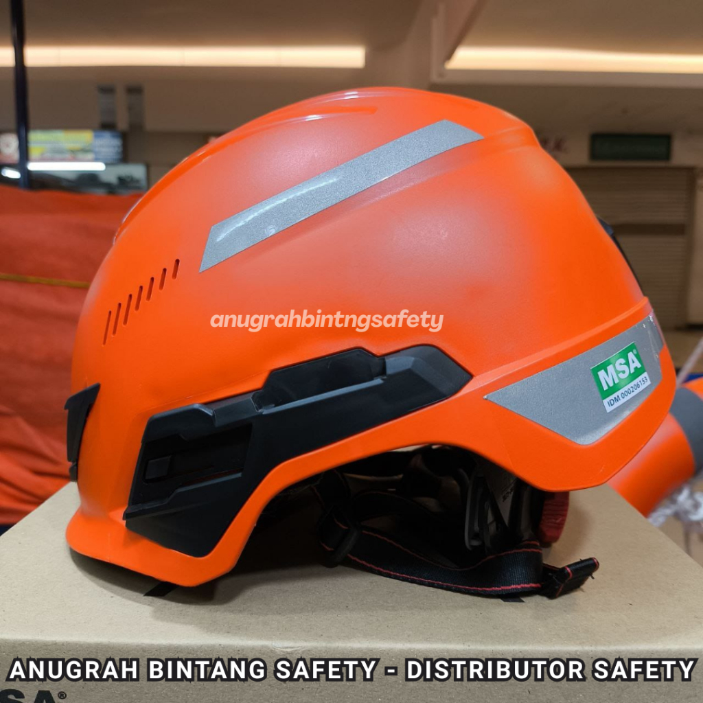 HELM CLIMBING MSA WARNA ORANGE - HELM SAFETY PROYEK
