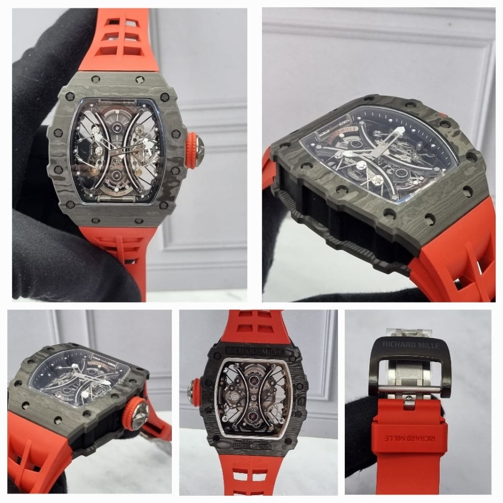 JAM TANGAN COWOK RM 53.01 BODY CARBON AUTOMATIC CLONE 1.1