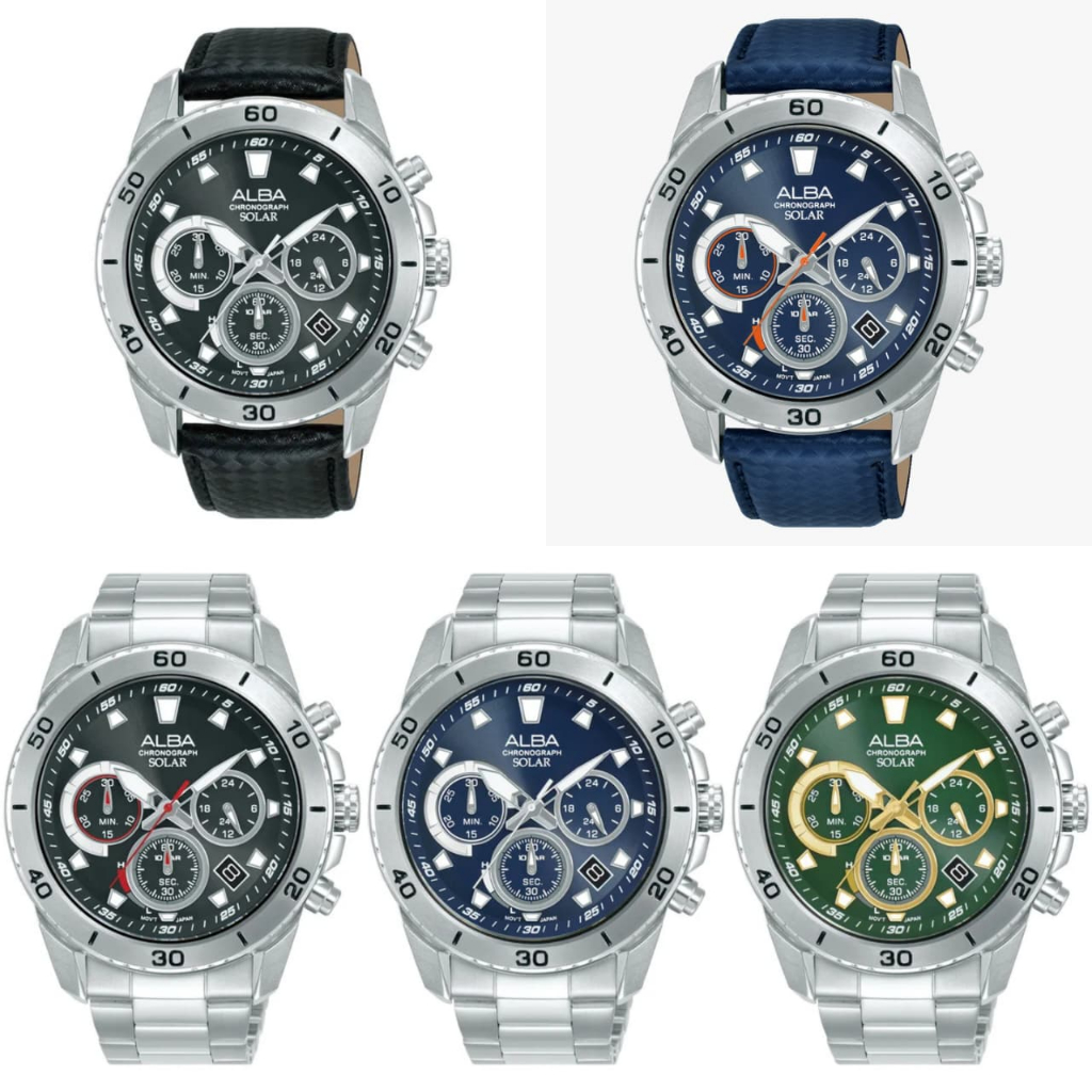 JAM TANGAN PRIA ALBA AZ5011X1 / AZ5013X1 / AZ5015X1 / AZ5017X1 / AZ5019X1 SOLAR MOVEMENT ORIGINAL