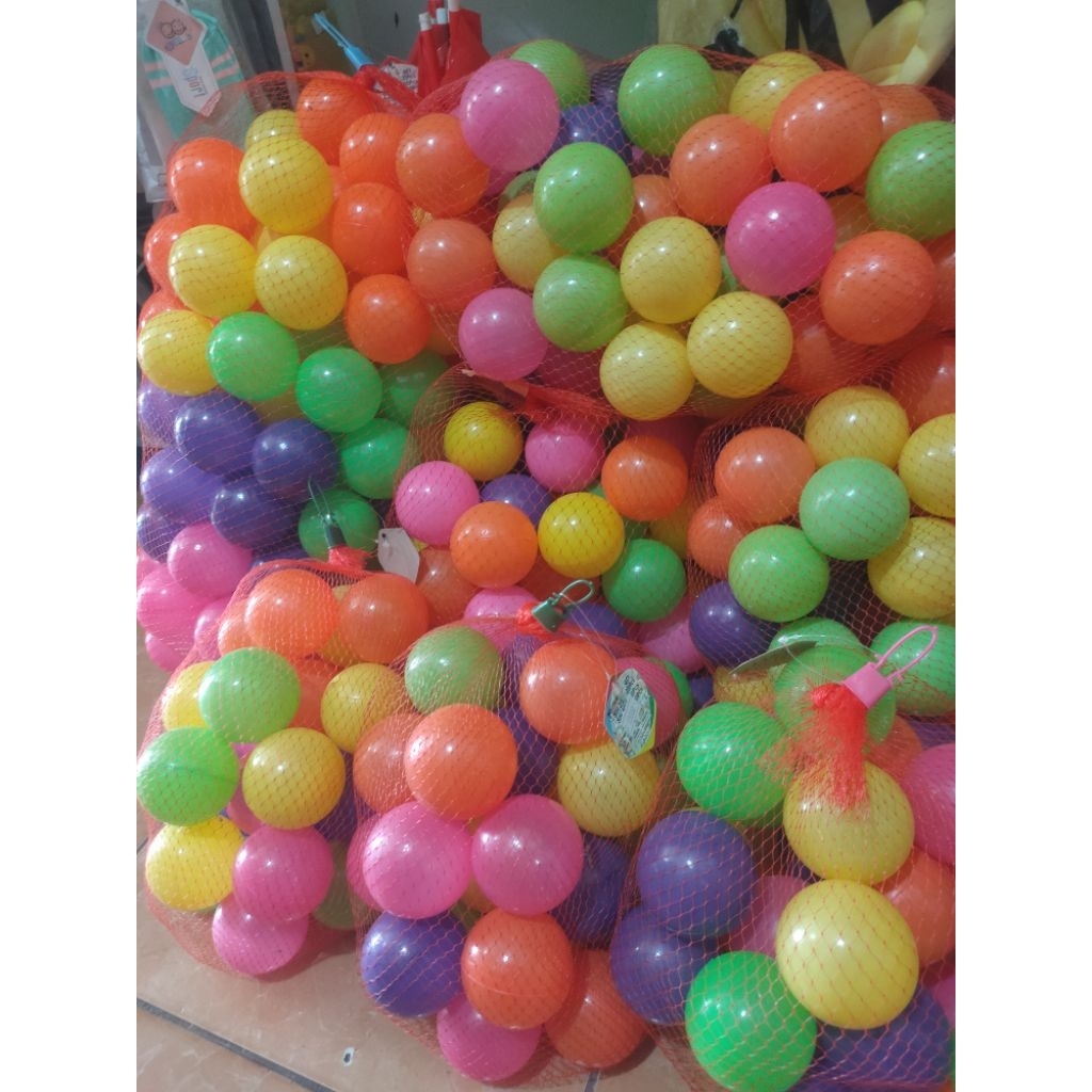 mandi bola satu keranjang /bola anak/bola kecil bola plastik