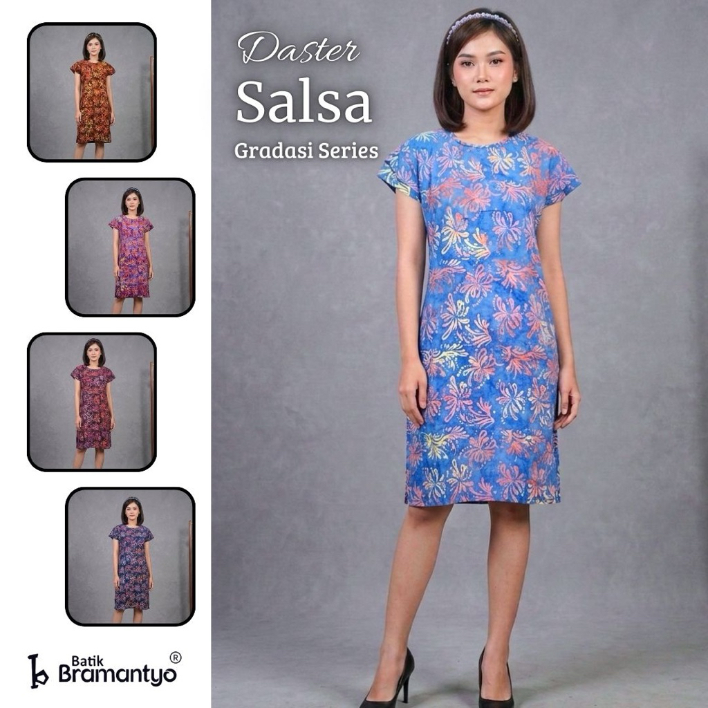 DASTER SALSA 1 GRADASI WARNA BATIK CAP