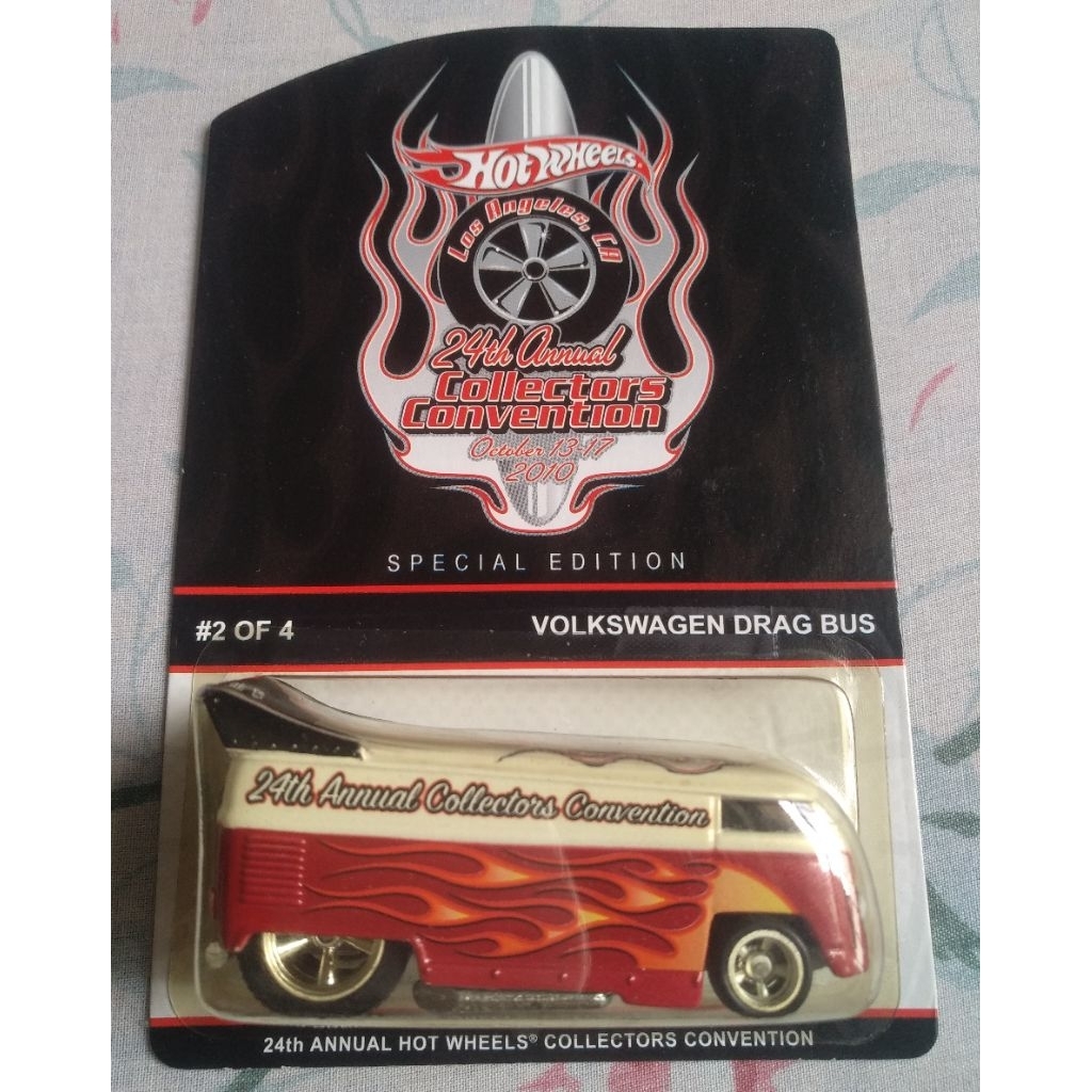 hot wheels volkswagen drag bus - 24th annual collector's convention 2010