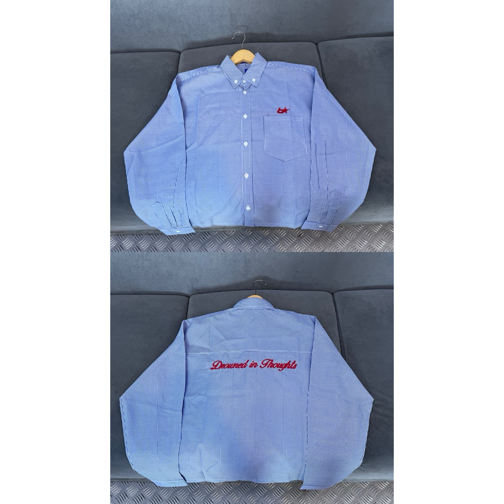 Kemeja Boxy - Kemeja salur Boxy