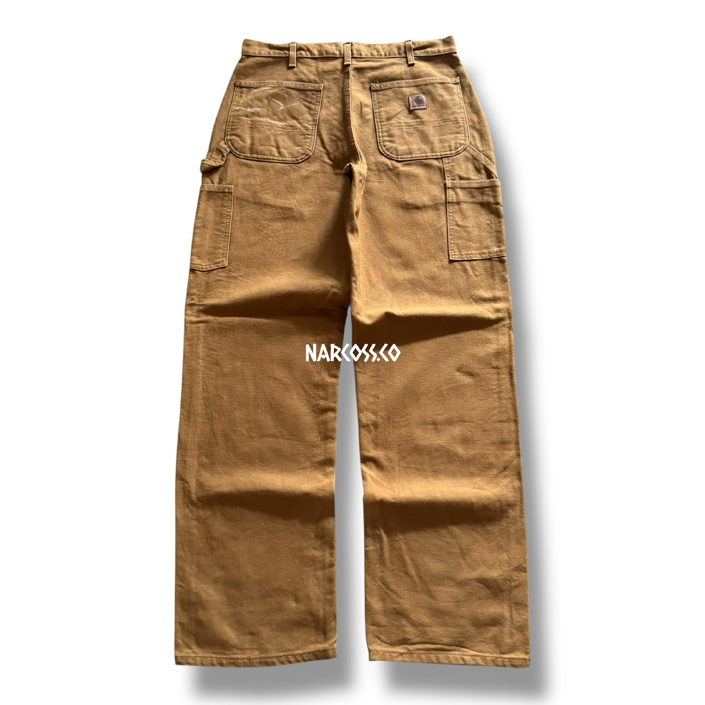 Carhartt Carpenter Pants B11-BRN Loose Original Fit Made in Mexico  kode - K414 size 31-32 (32x32)