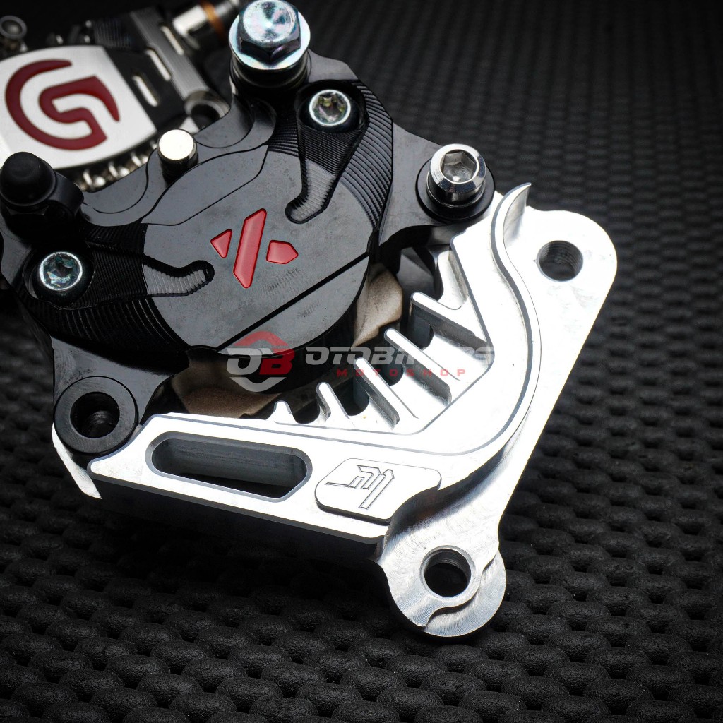 BREKET KALIPER 2P 2 P PISTON AXIAL ( Khusus Brembo -ktc ) DISC 260 300 MM JUPITER Z FIZR NOUVO 125Z 