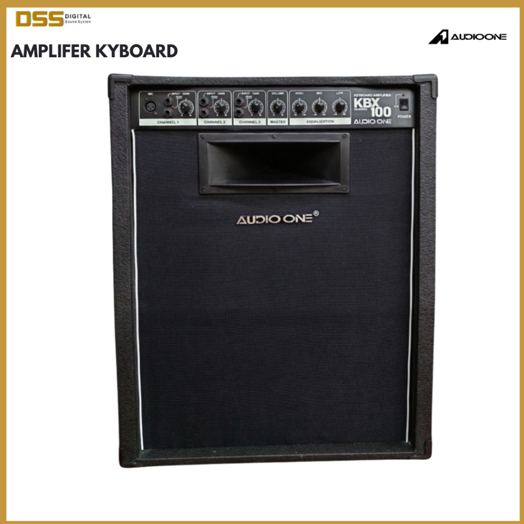 Ampli Karaoke Brand Audio One Ampli Keyboard 12 Inch Type KBX 100 dan Ampli Bass BC 112