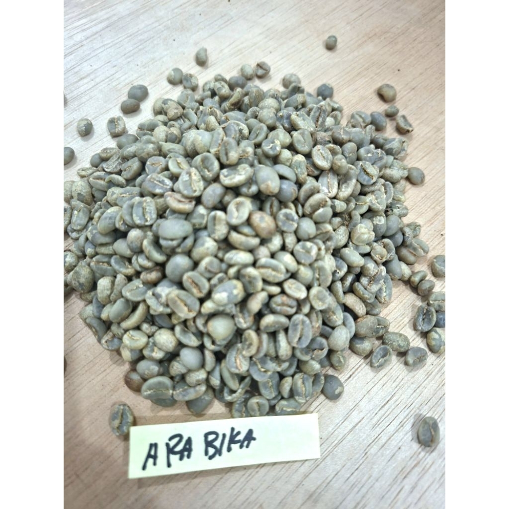 greenbean/biji kopi mentah jenis arabika lampung 1000gr