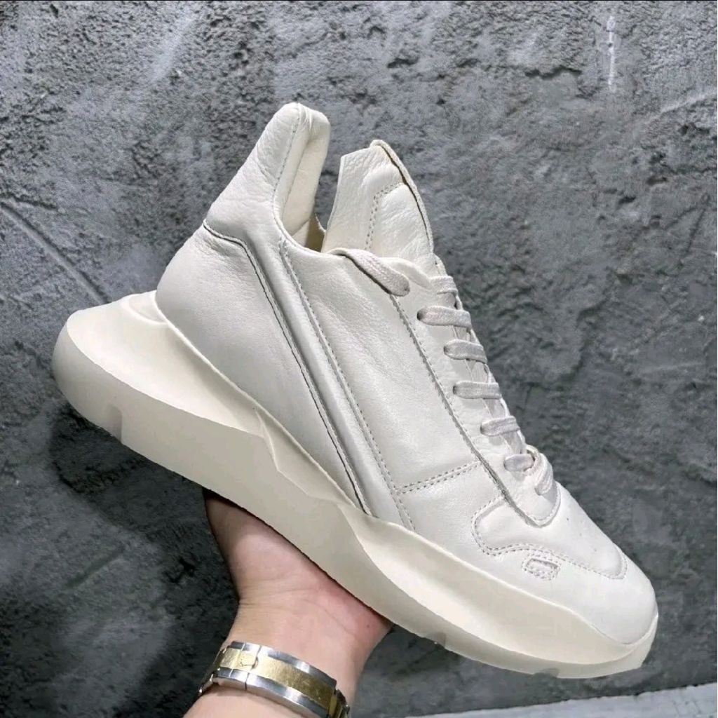 Rick Owens Geth Runner DRKSHDW Sneaker Milk White