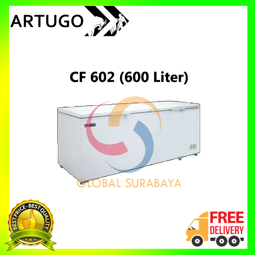 Artugo Chest Freezer Box 600 Liter 2 Pintu CF602