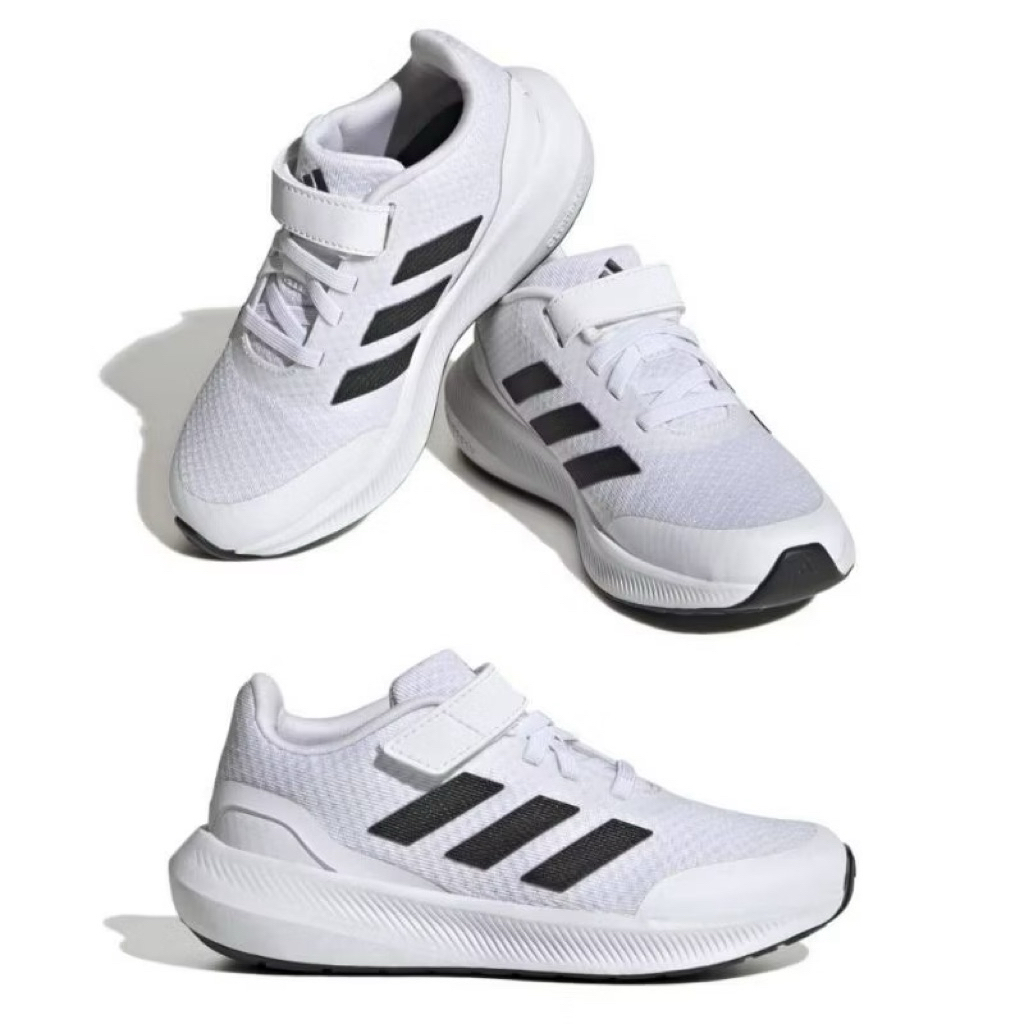 Sepatu running runfalcon anak unisex white/black