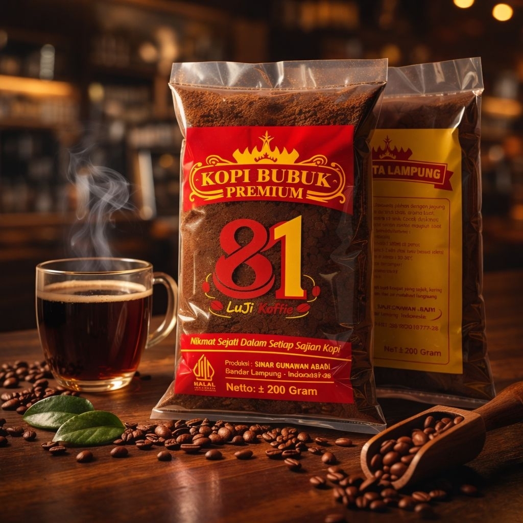 Premium Kopi Lampung | Kopi Bubuk Cap 81 Produksi Lampung 1kg / Kopi Bubuk / Kopi Lampung