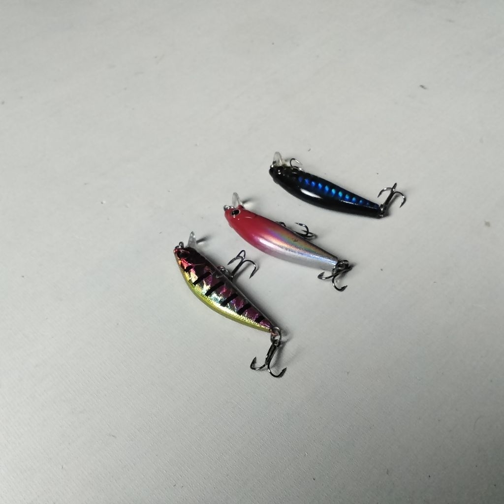 Umpan Casting Minnow 3PCS Umpan Ikan Predator Gabus Toman Hampala Lure Pancing