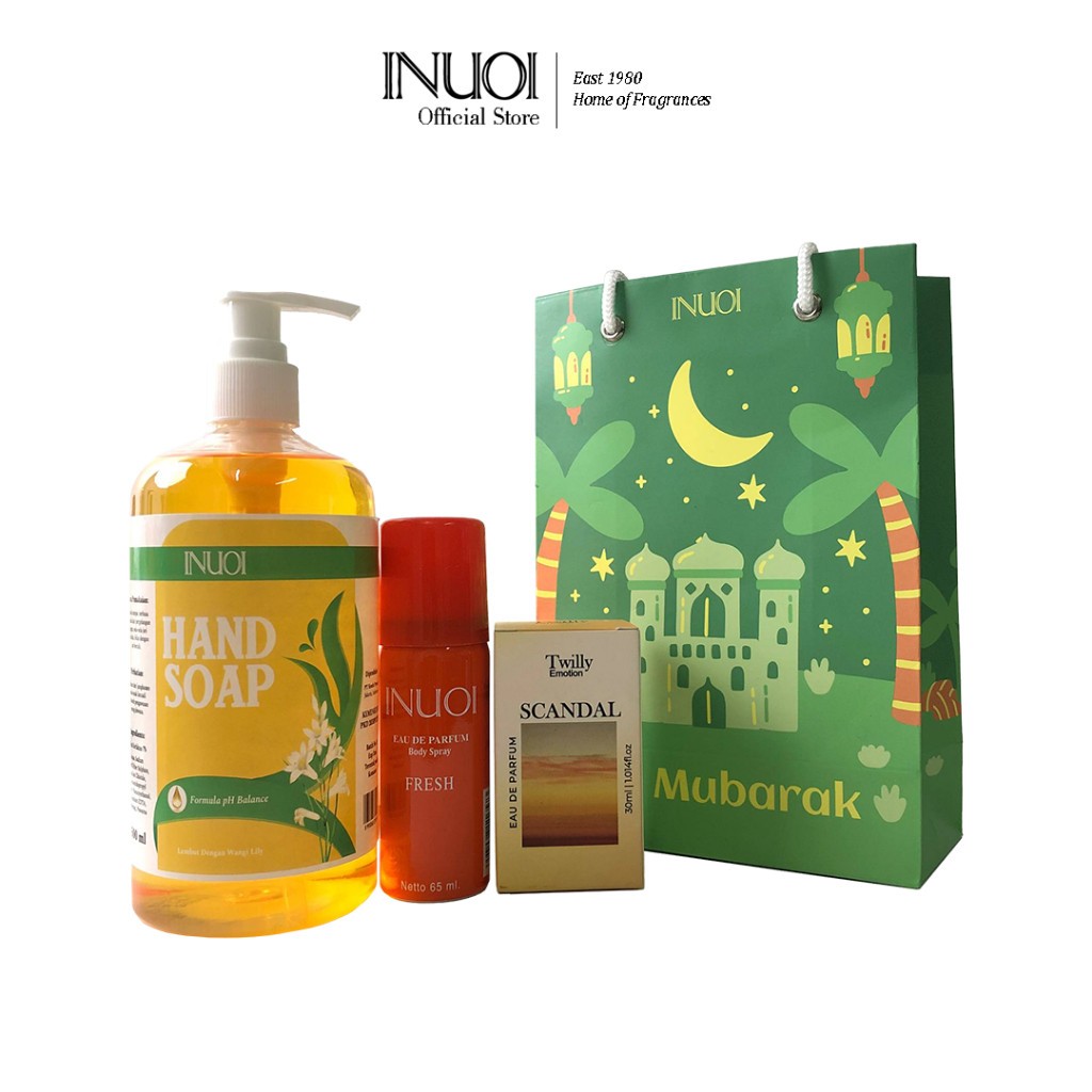 Hampers Parfume Idul Fitri Spesial Momen Suci - INUOI Parfum Lebaran Idul Fitri - Kartu Ucapan - Pap