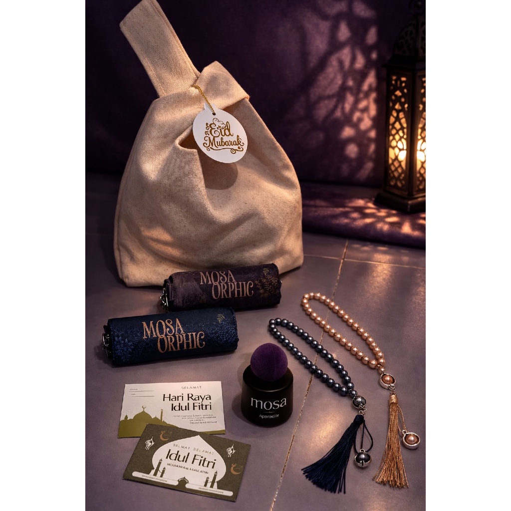 Mosa Orphic Hampers Idul Fitri | Parfum Aphrodite + Tasbih + Kartu Ucapan