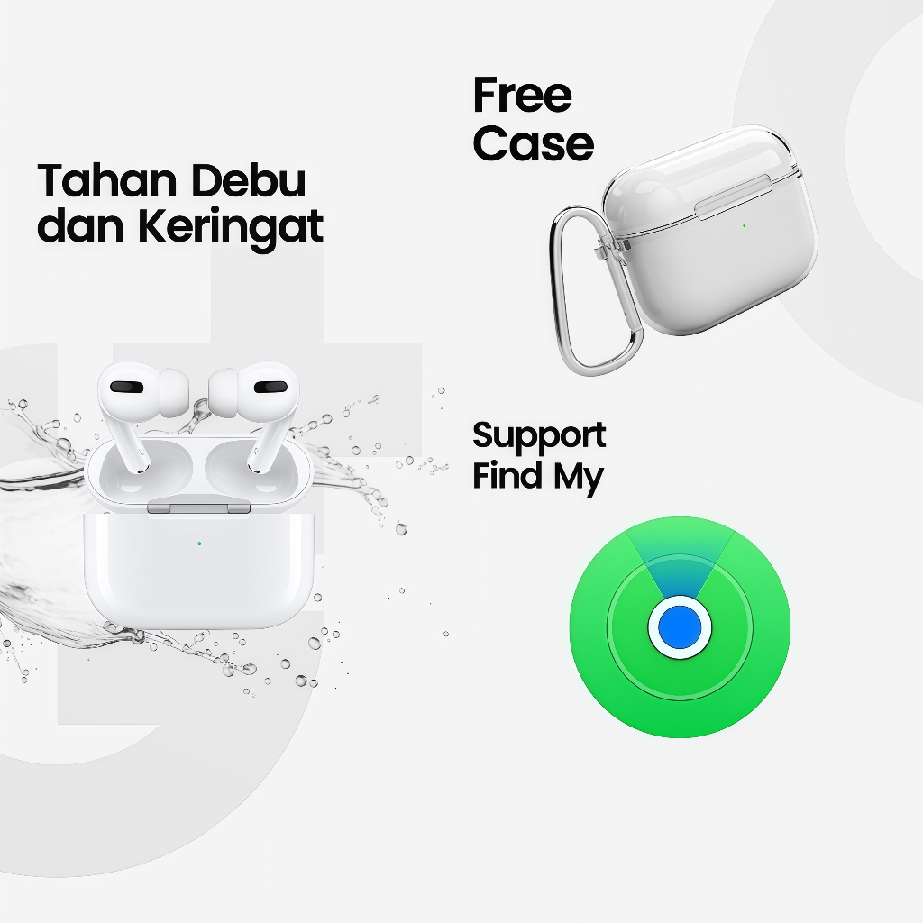 NEW PRODUCT [100% Original Garansi 12 Bulan] New Pods Pro 3 ANC Wireless Bluetooth Earphone Gaming