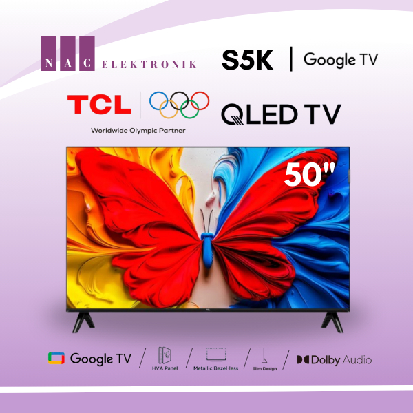 TCL GOOGLE TV 50 INCH FHD QLED - 50S5K - TV TCL - TV 50" - GOOGLE TV TCL - GOOGLE TV 50