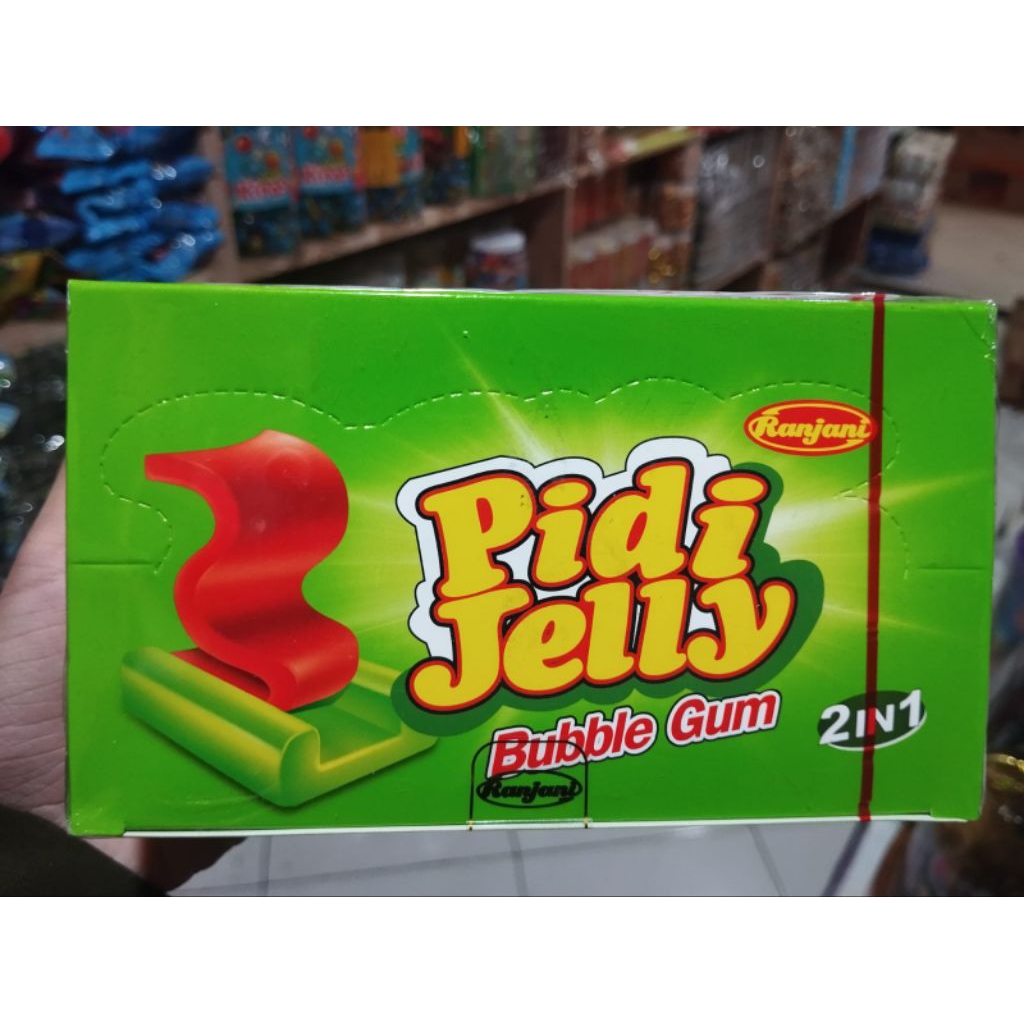 PERMEN KARET RANJANI PIDI JELLY BUBBLE GUM SEMANGKA BOX